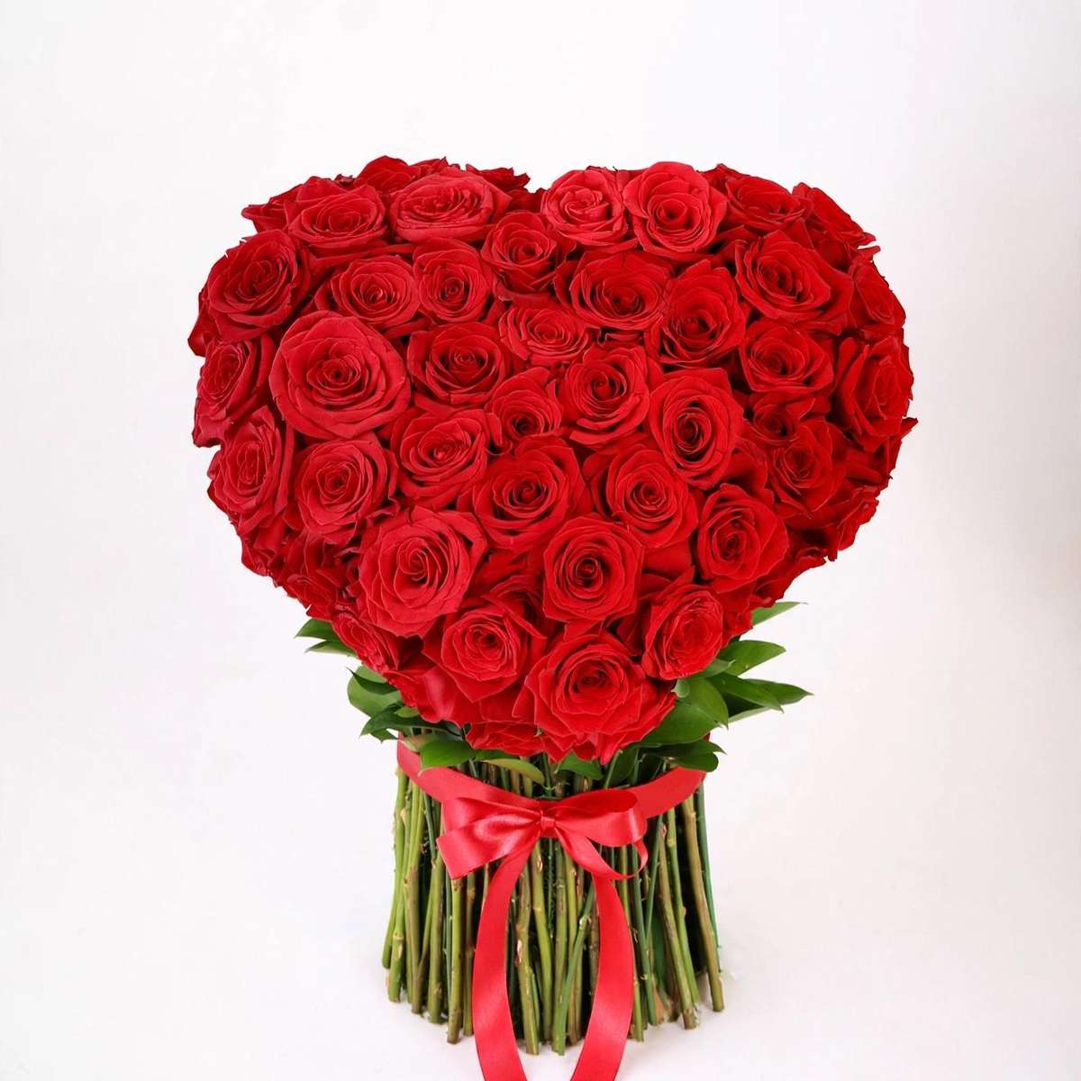 Lover's Heart — heart-shaped red rose arrangement