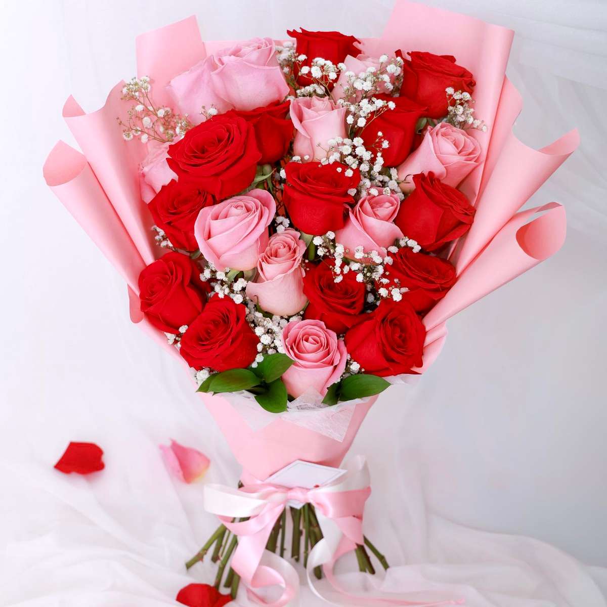 Symphony of Roses Wrapped Bouquet